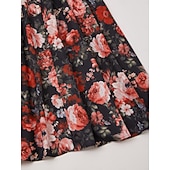 preiswerte Dirndl-Kleider-Damen Floral Dirndl Kleid mit Schürze Oktoberfest Bayerischer Karneval Bierfestival Trachtenkleid Traditioneller Stil