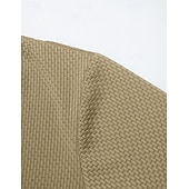 preiswerte Klassisches Poloshirt für Herren-Herren Poloshirts Polohemd aus Eisseide-Seersucker Lässig Straße Revers Kurzarm Basic Modern Einfach Jacquard Leicht Sommer Frühling Blau Weiß Schwarz Khaki Armeegrün Poloshirts