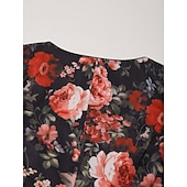 preiswerte Dirndl-Kleider-Damen Floral Dirndl Kleid mit Schürze Oktoberfest Bayerischer Karneval Bierfestival Trachtenkleid Traditioneller Stil