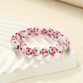abordables Bracelets-Bracelet de perles Géométrique Séries de totem Mode Bracelet Bijoux Bleu Rouge bordeaux Violet pour Quotidien