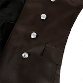 ieftine Îmbrăcăminte exterioară-Medieval Renascentist Steampunk Geacă Palton Mâneci Lungi Vampiri Aventurier Doctorul ciumei Costume de fancy Bărbați Steampunk Halloween Carnaval Mascaradă Petrecere / Seara Târgul Renașterii LARP