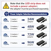 tanie Wtyczki świetlne-Taśma LED adresowalna DC24V COB CCT IC FCOB CCT WS2811 IC o wysokiej gęstości, regulowanej 3000K-6000K CRI 90 IP30 do dekoracji wnętrz DIY (opcjonalny kontroler SPI)