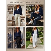 economico giacche casual-Per donna Giacca Camicia Giacca in Velluto a Coste Giacca Casual Caldo Bottoni Moda Signora Casuale Regolare Scollo a V Vestibilità comoda Manica Lunga Capispalla Rosso-arancio Rosso Blu marino