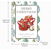  broșură cu felicitări cadou de Crăciun, suport pentru felicitări cadou de Crăciun cu 10 pagini, carte cu felicitări cadou de Crăciun Fericit pentru adulți, broșură cu felicitări cadou DIY, cadouri pentru ciorap de Crăciun, cadouri cu Moș Crăciun secret și
