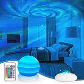 cheap Haunted House Special Effects-Planet Galaxy Star Projector Night Light, Remote‑Controlled Color Changing Sky Projection Lamp, Ambient Star Light for Kids Bedroom, Living Room, Party Home Decoration