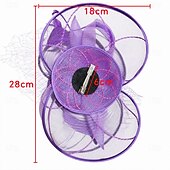 cheap Fascinators &amp; Hats-Elegant Derby Headpiece Fascinator Gentlewoman Fancy Dress Women's Carnival Party Derby Wedding Party Adults' Fascinator Spring &amp; Summer