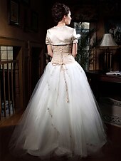 cheap Special Occasion Dresses-Ball Gown Open Back Dress Quinceanera Prom Floor Length Sleeveless Sweetheart Tulle with Beading Appliques 2025