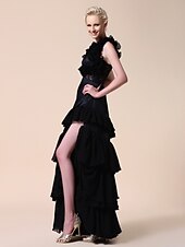 halpa Juhlamekot-Tuubi Kaikki julkkistyylit Grammy-juhlan innoittama Muodollinen iltajuhla Mekko V kaula-aukko Hihaton Epäsymmetrinen Kokopitkä Tafti kanssa Pitsi Napit Rypytetty 2020 / Etuhalkio