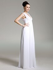 cheap Weddings &amp; Events-Sheath / Column Elegant All Celebrity Styles Inspired by TV Stars Formal Evening Military Ball Dress V Neck Sleeveless Floor Length Chiffon with Ruched Draping 2022