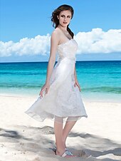 halpa Häämekot-Ranta / kohde Häämekot Tuubi Olkaimeton Hihaton Polven yli Organza Morsiuspuvut Kanssa 2025