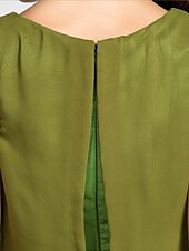 cheap Bridesmaid Dresses-Sheath / Column Bridesmaid Dress Cowl Neck Sleeveless Floor Length Chiffon with Side Draping 2022