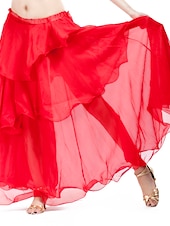 economico Abbigliamento danza del ventre-Danza del Ventre Gonna Volant A balze Per donna Allenamento Chiffon