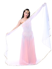 abordables Accessoires de danse-Accessoires de danse du ventre voile écharpe à main performance femme écharpe en mousseline de soie accessoires de pratique multicolores