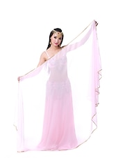 abordables Accessoires de danse-Accessoires de danse du ventre voile écharpe à main performance femme écharpe en mousseline de soie accessoires de pratique multicolores