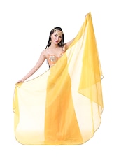 abordables Accessoires de danse-Accessoires de danse du ventre voile écharpe à main performance femme écharpe en mousseline de soie accessoires de pratique multicolores