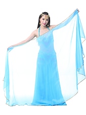 abordables Accessoires de danse-Accessoires de danse du ventre voile écharpe à main performance femme écharpe en mousseline de soie accessoires de pratique multicolores