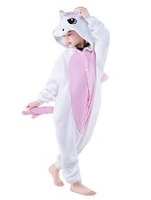 preiswerte Kigurumi Pyjamas-Kinder Patchwork Onesie-Kostüm Einhorn Pyjamas-Einteiler Kigurumi-Pyjamas Pyjamas Für Jungen und Mädchen Weihnachten Karneval Kindertag Karikatur