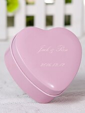 cheap Weddings &amp; Events-24 Piece/Set Favor Holder-Heart-shaped Metal Favor Boxes Personalized