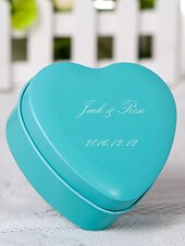cheap Weddings &amp; Events-24 Piece/Set Favor Holder-Heart-shaped Metal Favor Boxes Personalized
