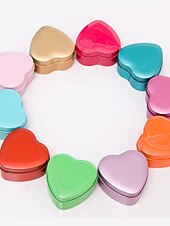 cheap Weddings &amp; Events-24 Piece/Set Favor Holder-Heart-shaped Metal Favor Boxes Personalized