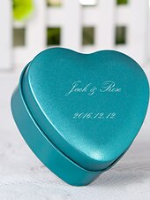 cheap Weddings &amp; Events-24 Piece/Set Favor Holder-Heart-shaped Metal Favor Boxes Personalized