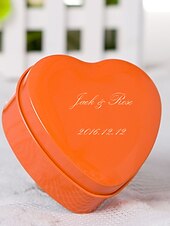 cheap Weddings &amp; Events-24 Piece/Set Favor Holder-Heart-shaped Metal Favor Boxes Personalized