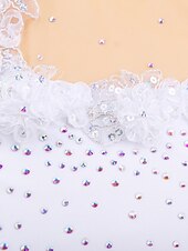 preiswerte Eiskunstlaufkleider-Eiskunstlaufkleid Damen Mädchen Eislaufen Kleider Austattungen Hellgelb Yan-pink  Violett Blume Gitter Spandex Spitze Hochelastisch Ausbildung Wettbewerb Eiskunstlaufkleidung Blume Dummes Licht