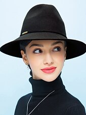 お買い得  パーティーハット-女性用 ヴィンテージ ソリッド バケットハット