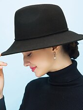 お買い得  パーティーハット-女性用 ヴィンテージ ソリッド バケットハット