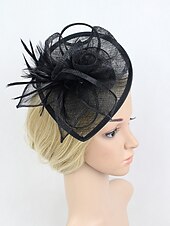 levne Fascinátory-fascinátory kentucky derby klobouk květiny pokrývky hlavy plastový podšálek klobouk svatba zvláštní příležitost party / večer dámy den melbourne cup s květinovou pokrývkou hlavy pokrývka hlavy
