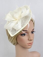 levne Fascinátory-fascinátory kentucky derby klobouk květiny pokrývky hlavy plastový podšálek klobouk svatba zvláštní příležitost party / večer dámy den melbourne cup s květinovou pokrývkou hlavy pokrývka hlavy