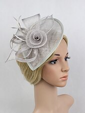 levne Fascinátory-fascinátory kentucky derby klobouk květiny pokrývky hlavy plastový podšálek klobouk svatba zvláštní příležitost party / večer dámy den melbourne cup s květinovou pokrývkou hlavy pokrývka hlavy