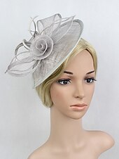 levne Fascinátory-fascinátory kentucky derby klobouk květiny pokrývky hlavy plastový podšálek klobouk svatba zvláštní příležitost party / večer dámy den melbourne cup s květinovou pokrývkou hlavy pokrývka hlavy