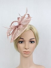 levne Fascinátory-fascinátory kentucky derby klobouk květiny pokrývky hlavy plastový podšálek klobouk svatba zvláštní příležitost party / večer dámy den melbourne cup s květinovou pokrývkou hlavy pokrývka hlavy