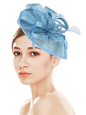 levne Fascinátory-fascinátory kentucky derby klobouk květiny pokrývky hlavy plastový podšálek klobouk svatba zvláštní příležitost party / večer dámy den melbourne cup s květinovou pokrývkou hlavy pokrývka hlavy