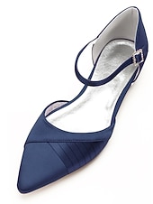 levne Družička-Bílé dámské lodičky s nízkým podpatkem a špičatou špičkou a páskem na kotník – svatební, společenské a společenské boty