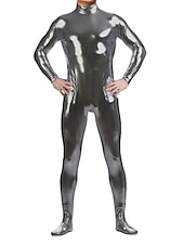 cheap Glossy-Shiny Zentai Suits Skin Suit Bodysuit Carnival Costume Full Body Suit Men&#039;s Women&#039;s Sex Solid Colored Spandex Latex Costume for Halloween Masquerade Adults&#039;
