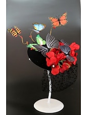 ieftine Fascinatoare și pălării-pălărie de fascinatori Kentucky derby pălărie caciulă spumă flaneletă cutie de pastile pălărie toamnă nuntă cursă de cai melbourne ceașcă cocktail cu șapcă floare cască