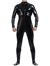 cheap Glossy-Shiny Zentai Suits Skin Suit Bodysuit Carnival Costume Full Body Suit Men&#039;s Women&#039;s Sex Solid Colored Spandex Latex Costume for Halloween Masquerade Adults&#039;