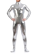 cheap Glossy-Shiny Zentai Suits Skin Suit Bodysuit Carnival Costume Full Body Suit Men&#039;s Women&#039;s Sex Solid Colored Spandex Latex Costume for Halloween Masquerade Adults&#039;
