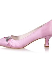 cheap Mother of Bride/Groom-Women's Mother of the Bride Dress Pumps, Pointed Toe Low Kitten Heel Shoes with Sparkly Accent – Wedding Ceremony, Reception &amp; Formal Events, Multiple Colors Available