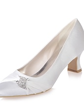 cheap Mother of Bride/Groom-Women's Mother of the Bride Dress Pumps, Pointed Toe Low Kitten Heel Shoes with Sparkly Accent – Wedding Ceremony, Reception &amp; Formal Events, Multiple Colors Available