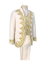 abordables Tapas-Trajes Chaqueta de circo Príncipe Victoriano Chaqueta de Napoleón Adultos Hombre Víspera de Todos los Santos Año Nuevo Mascarada Ropa de fiesta de noche Fiesta / Noche Jubileo de platino de la reina