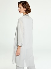 levne Máminy kalhotové kostýmy-Jumpsuit  kalhotový kostým 3 dílný matky nevěsty formální svatební host elegantní plus size bateau výstřih podlahová délka šifon krajka bez rukávů s volány volná velikost na míru