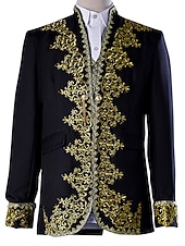 abordables Tapas-Trajes Chaqueta de circo Príncipe Victoriano Chaqueta de Napoleón Adultos Hombre Víspera de Todos los Santos Año Nuevo Mascarada Ropa de fiesta de noche Fiesta / Noche Jubileo de platino de la reina