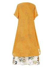 cheap Print Floral Dresses-Women&#039;s Casual Dress Linen Dress Swing Dress Long Dress Maxi Dress Green Short Sleeve Floral Patchwork Summer Spring Crew Neck Fashion 2023 5XL