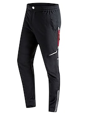 billiga aktiva byxor för män-herrcykelbyxor vandringscykelbyxor svarta byxor utomhus reflexremsor cykelunderdel vindtät andas fukttransporterande snabbtorkande anatomisk design camping fiske mountain mtb landsvägscykel