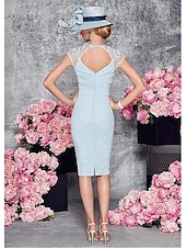 preiswerte Mit Jacke-Zweiteiliges Kleider-Mutter der Braut-Kleid Hochzeitsgast Kirche Tiefe Satin Spitze Halbe Ärmel Kurze Jacke Kleider mit Spitze Split Front Kristall Brosche Derby Kleid Rennenstag Kleid 2025