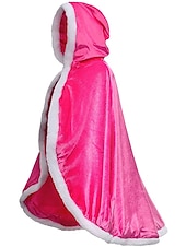cheap Girls&#039; Costumes-Princess Fairytale Elsa Cloak Girls&#039; Movie Cosplay A-Line Slip Purple Yellow Fuchsia Dress Shawl Christmas Masquerade World Book Day Costumes