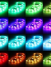 זול פנסי פס עמיד למים-Zdm 10 מטרים רצועות אור led גמיש עמיד למים 180x5050 נוריות smd עם rgb בקר ir 44 או ערכת מתאם 12 v